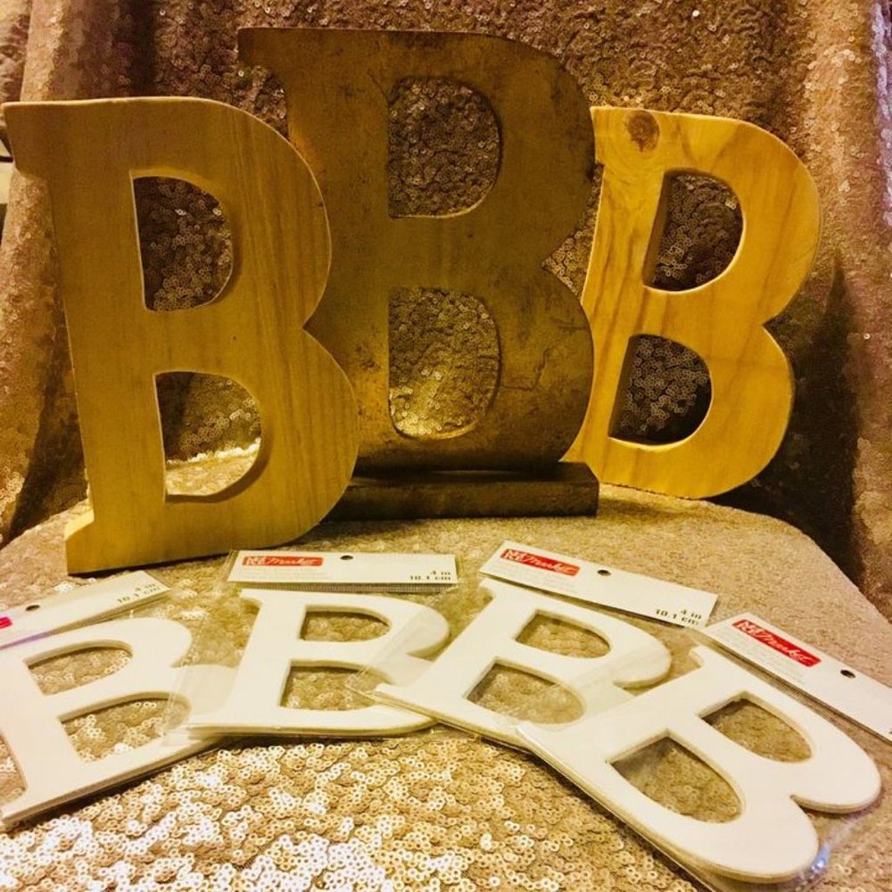 7 Wood Letter "B" ~ Home Decor or Wedding
